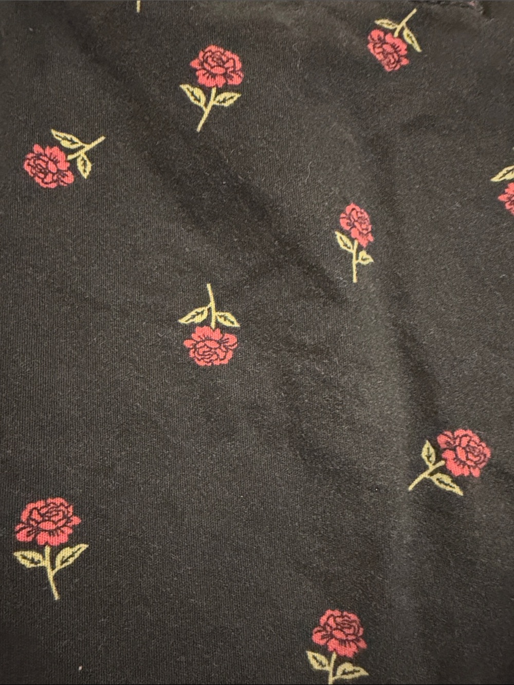 Medium 32/34 George Black Shorts with Red Rose Print - Picture 4 of 4